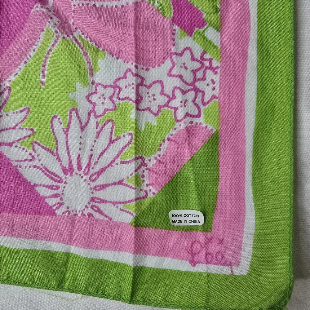 Lilly Pulitzer Ford Motor Breast Cancer Awareness Life Hope Courage Scarf